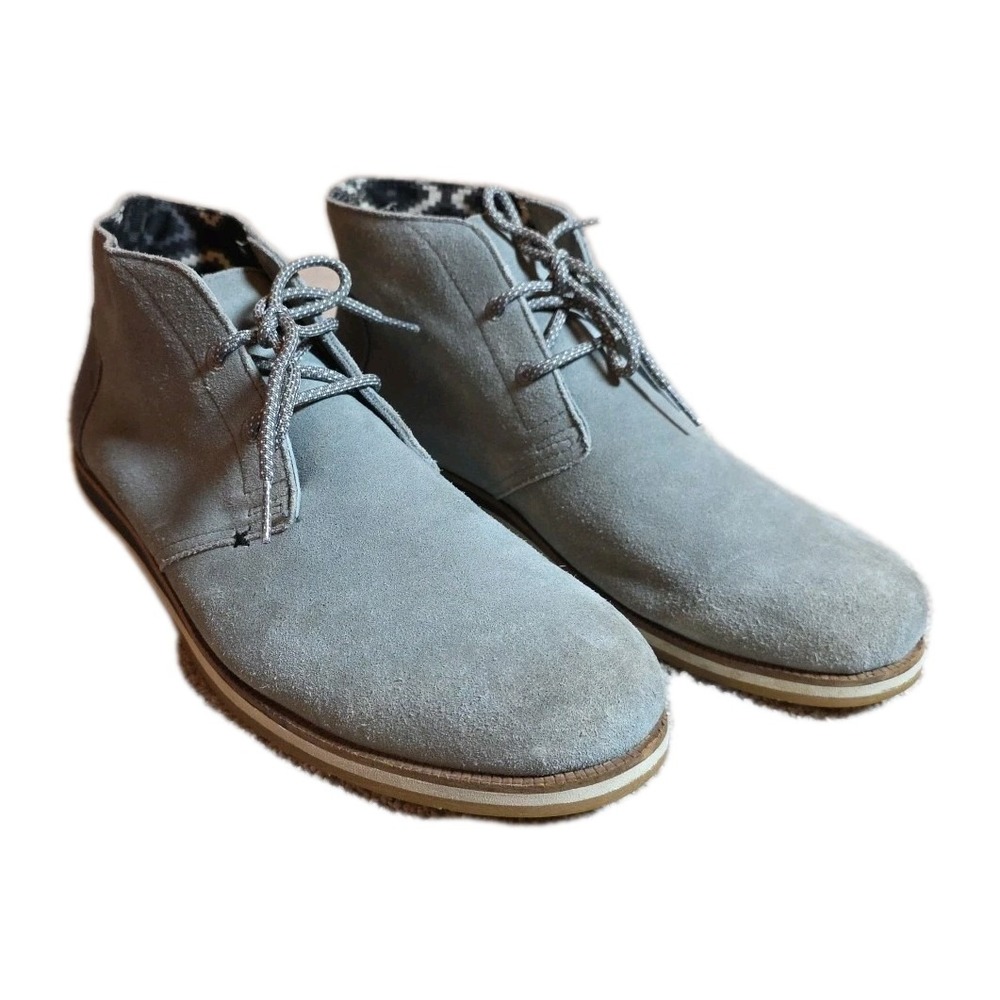 Hari Mari Mens Adobe Mens Chukka Boots Size 13 Gray Suede Motocyle Work Shoes